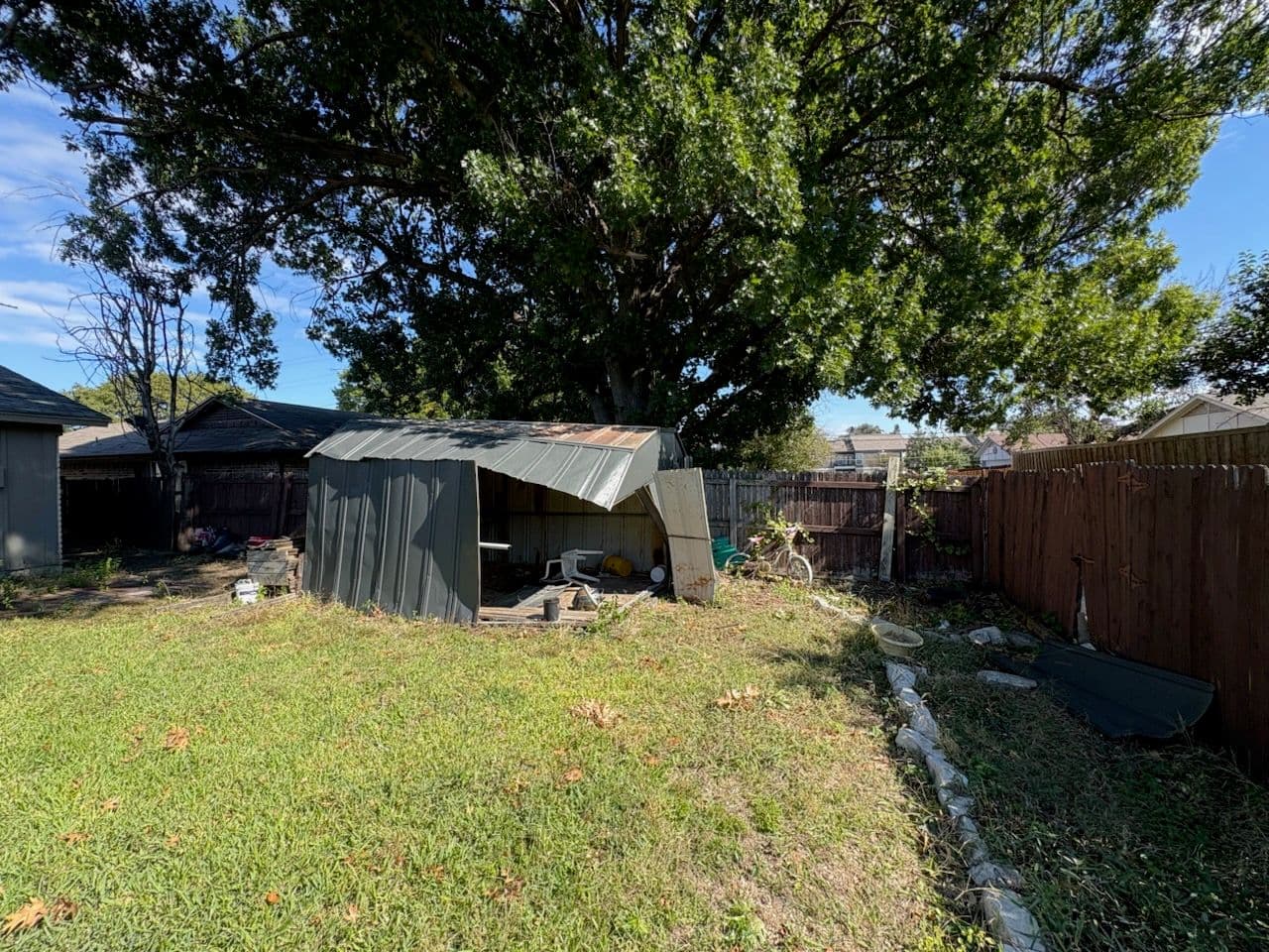 Shed Demolition and Backyard Cleanup in Plano image