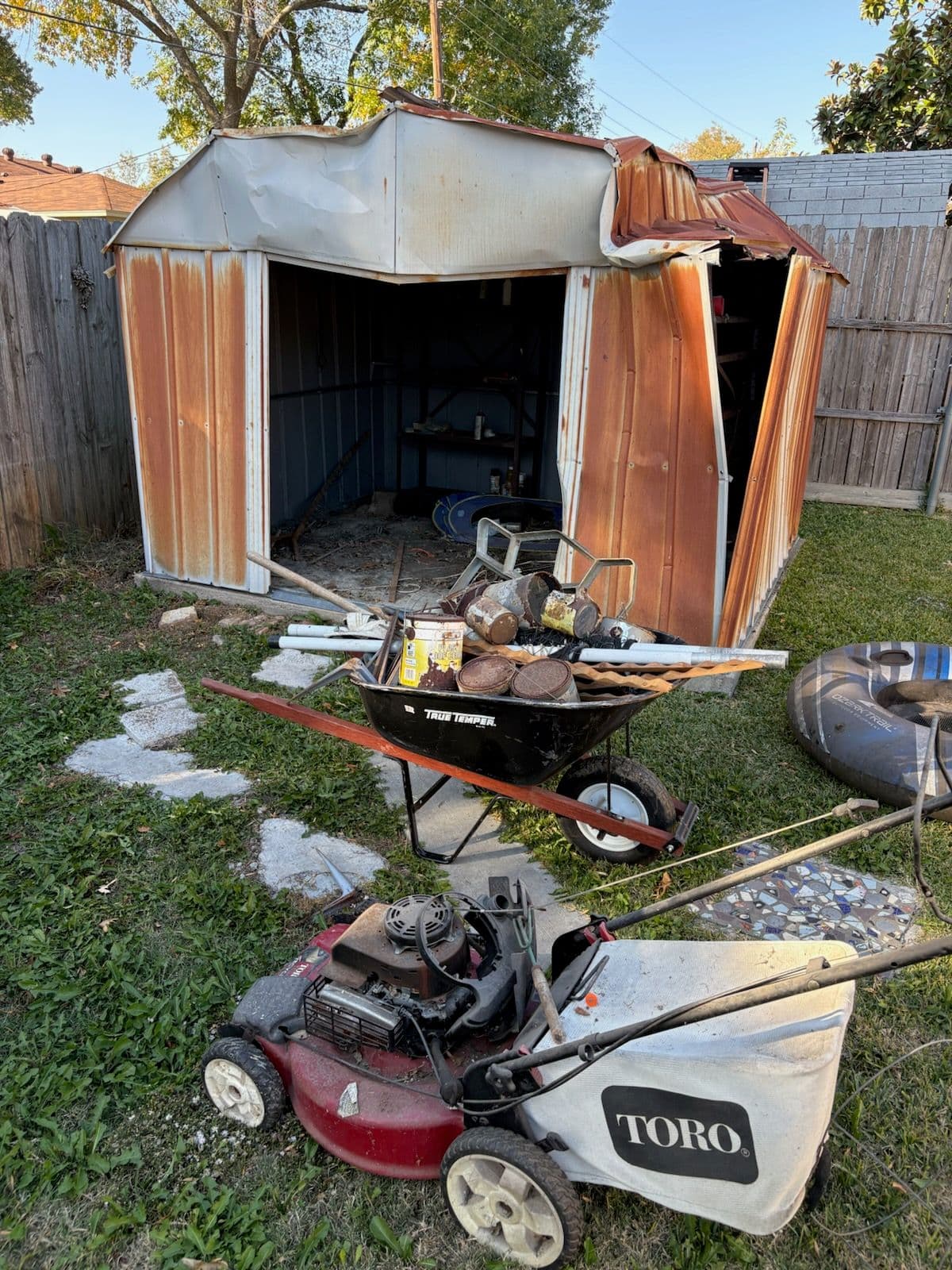 Project Shed Removal and Backyard Cleanup in Garland image